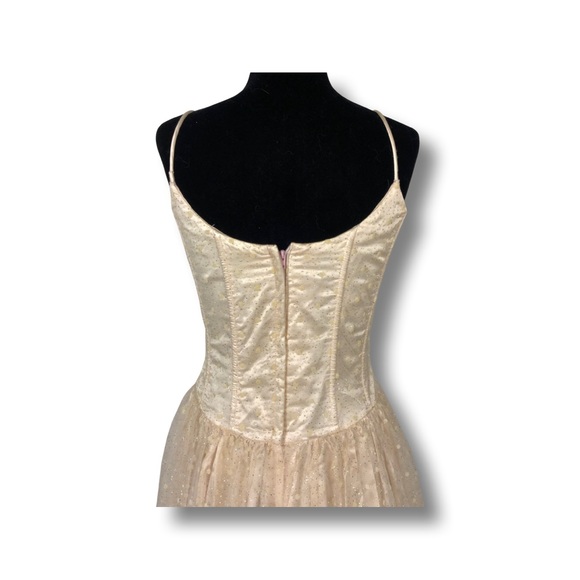 Glittery Pink Gunne Sax Dress by Jessica McClintock - Picture 3 of 9